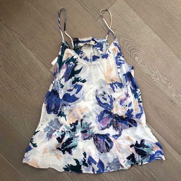 Calvin Klein Lightweight Floral Peplum Cami XS - Picture 3 of 7